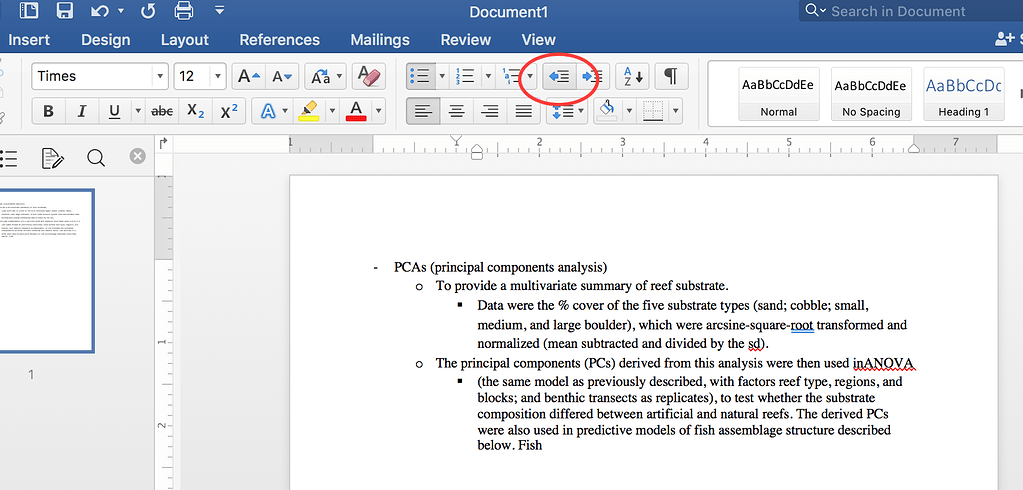 increase and decrease indent, increase indent,... Decrease indent (aka increase hierarchal level) of a bulleted or ...