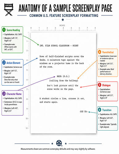 Anatomy of a Screenplay Page