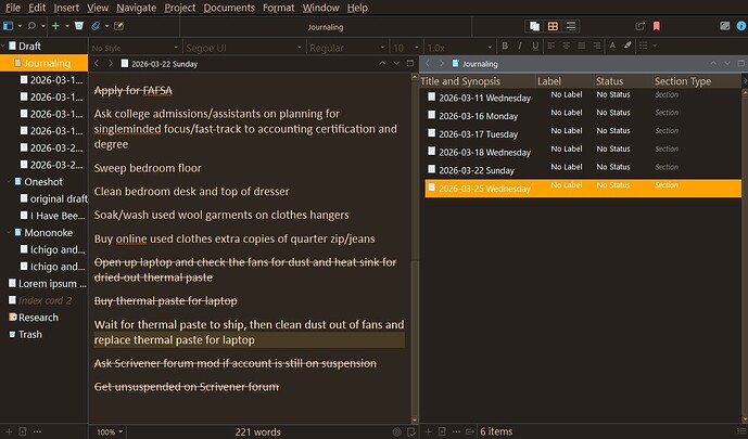 darkloamgold outliner