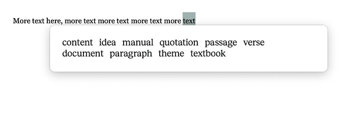 context thesaurus