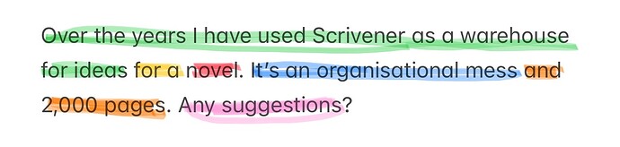 Over the years I have used Scrivener as a warehouse for ideas for…
