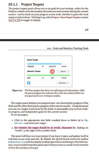 Scrivener Windows Project Targets