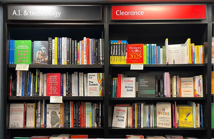 Meanwhile, in a bookshop near you...