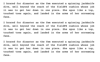 Compiled with amended section layout font