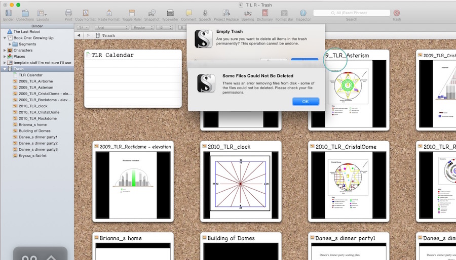 Unable to empty trash scrivener for macos literature latte forums