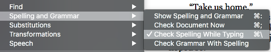 "Check Spelling While Typing" as default? - Scrivener for macOS ...
