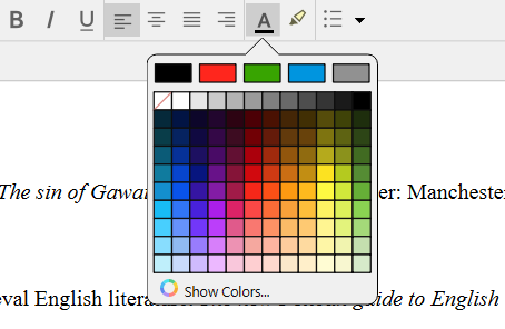 Scrivener 3 color text