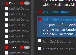 scrivener issue