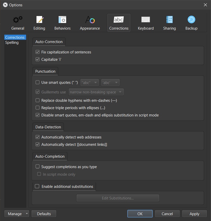 How to turn off spell check in Windows? - Scrivener - Literature ...