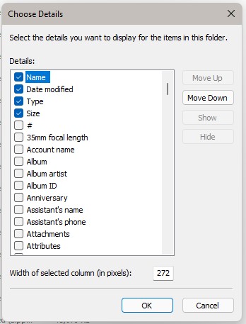 file options