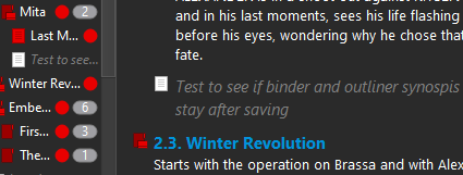 scrivener issue