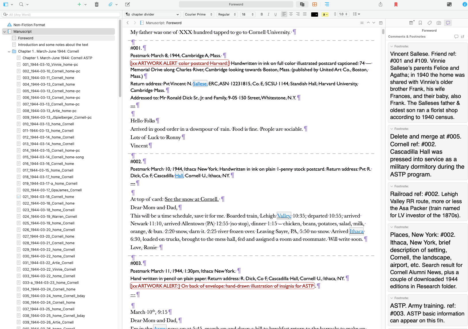 Tried the 'view footnote numbers after compile' but none show in ...