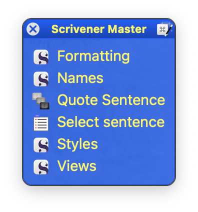 Scrivener Master