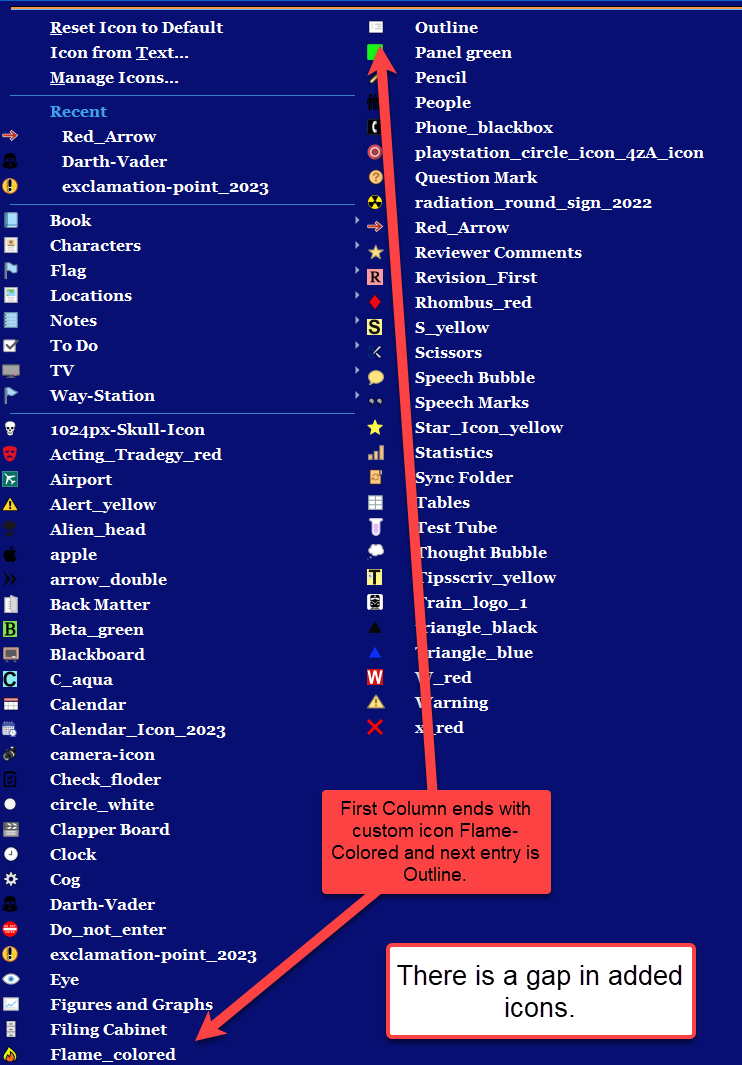 Cannot see some custom icons in icon manager - Scrivener for Windows ...