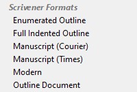 OutlineFormats