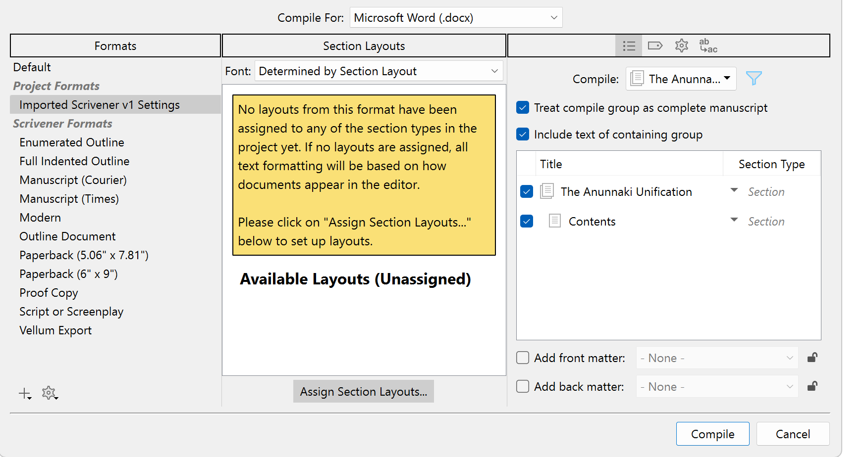 How to compile [to include missing text] - Page 2 - Scrivener ...