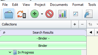 scrivener binder double header