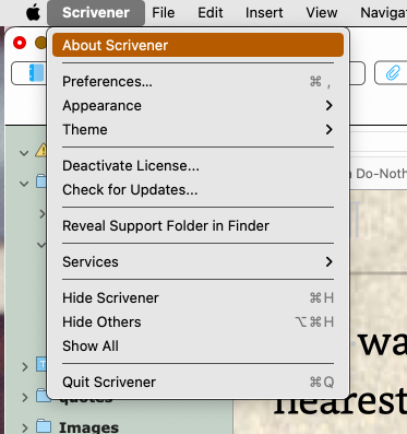 About Scrivener